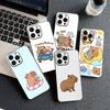 Anime Capybaras Phone Case for Samsung Galaxy S24 S25 S23 FE Ultra Plus S7 Edge S25+ S23+ A56 5G Protective Cover
