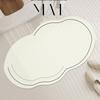 Simple Solid Color Bathroom Diatom Mud Floor Mat Yunduo Bath Area Door Moisture-wicking Fast-dry Foot Mat Household Non-slip Floor Rug