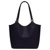 Coach Day 32 Removable Zipper Bag Snap Closure Pebble Leather Coated Canvas Tote Shopping Handbag Large Women Tote Midnight-Navy C6337-B4BHP