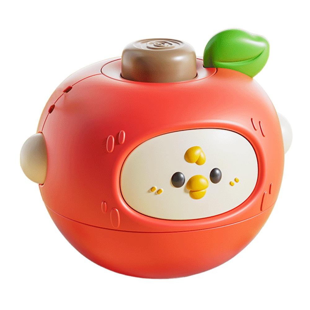 

Plastic Gyroscope Multicolor Rotating Collision Top Creative Pressing Toy Kids apple