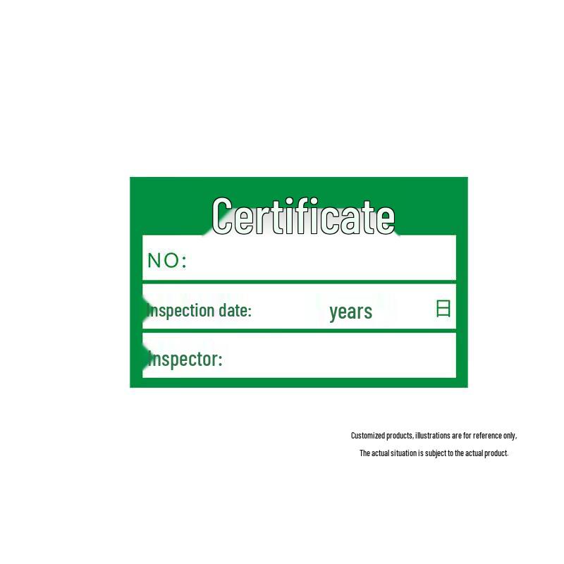 Chuanshuo Green Quality Inspection Labels