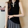 Loose & Slimming Plus Size Hollow Ice Silk Camisole for Women, New Chinese Style, Sleeveless