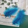 50Pcsdiy Color Feather Full Fleece Turkey Feather Clothing Antique Headdress Pet Toy Handicraft Decoration