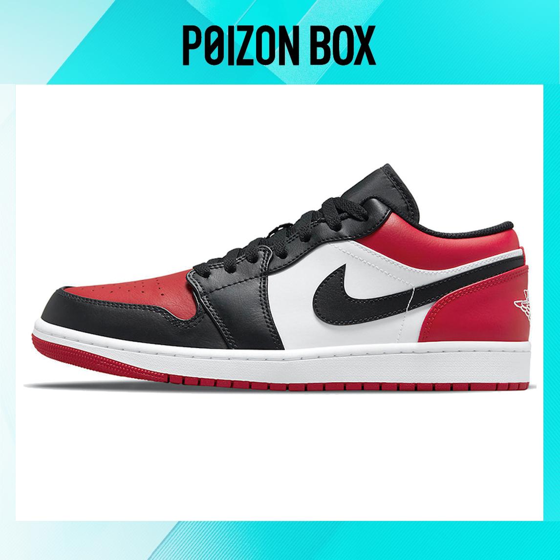 

кроссовки Air Jordan 1 low bred toe 553558-612