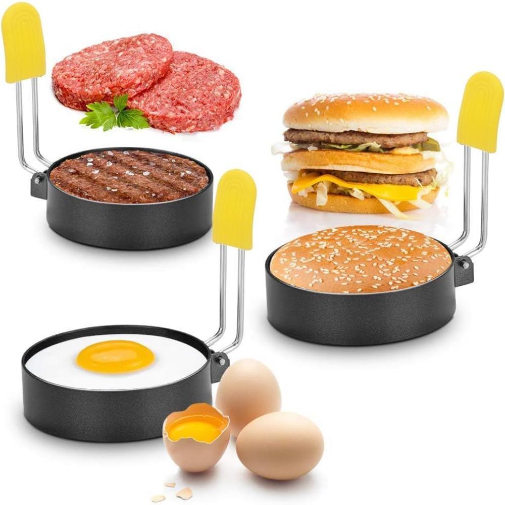 1pc Mini Thickened Omelette Maker, Stainless Steel Omelette Pan, Round Non-Stick Omelette Panfor Omelette, Meatloaf, Bread Multi-Purpose Pan