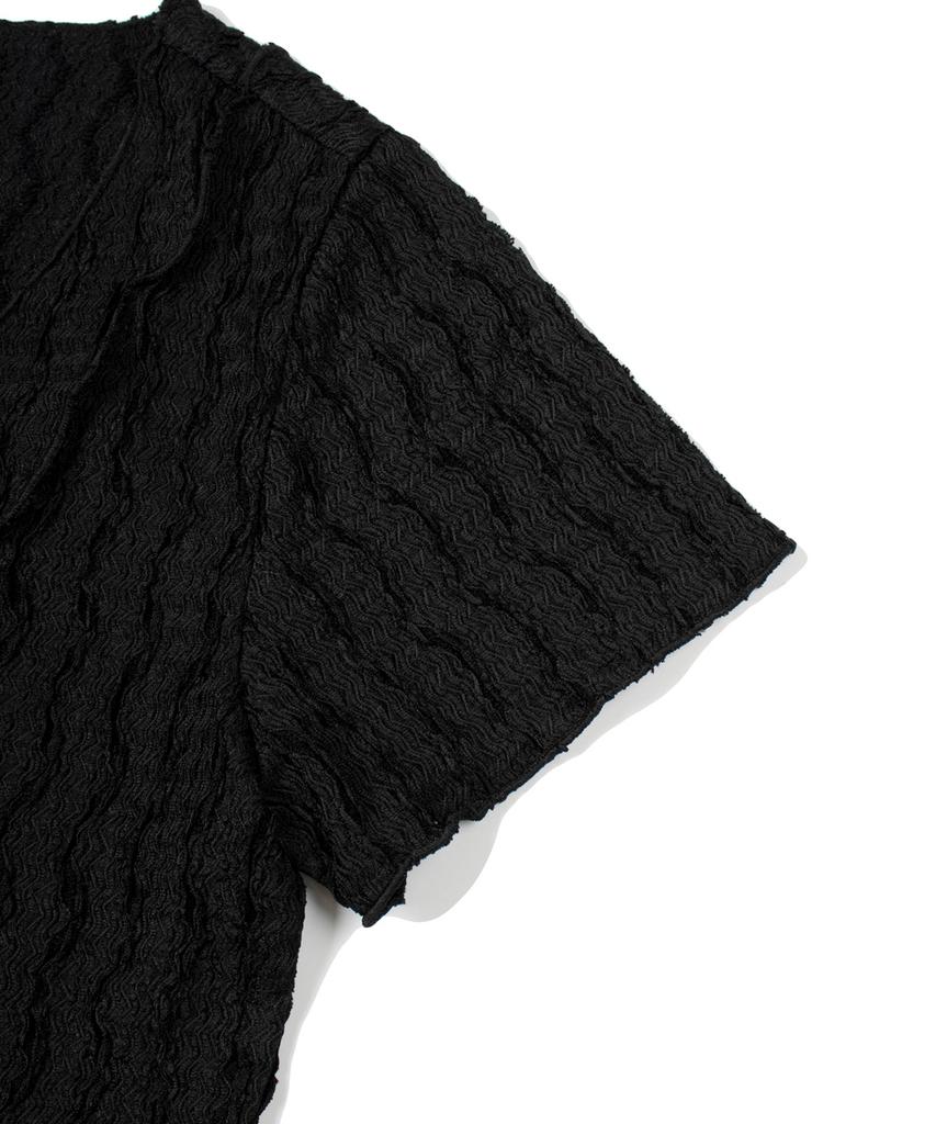 FALLETT Interlock Button Top Black