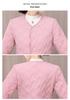 Women's Lightweight Cotton Padded Jacket with Velvet Lining - 2025 Trendy Short Style
