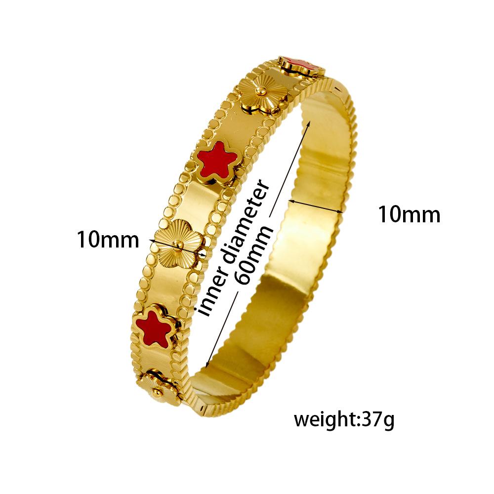 2026 Five-leaf Flower Design High-end Jewelry Light Luxury Temperament Fashion Versatile Ins Style Bracelet
