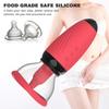 Sucker Breast Enlargement Massager 10 Frequency Vibration Nipple Stimulator Sucking Tongue Licking Sex Toys for Women Adult 18