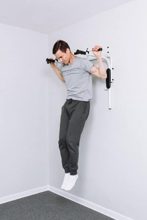 Pull-up Bar Wall Mounted 3in1 with Stick +box Black