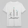 Women's Oversize T-Shirt Trio Vases With Colorful Spheres Happy Artwork Tee USA