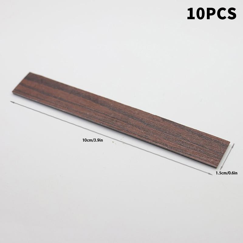 10PCS Mini Floor Boards Dollhouse Floor Tiles Miniature Wooden Flooring For 1:12 Doll House Furniture Wall Floor Decor