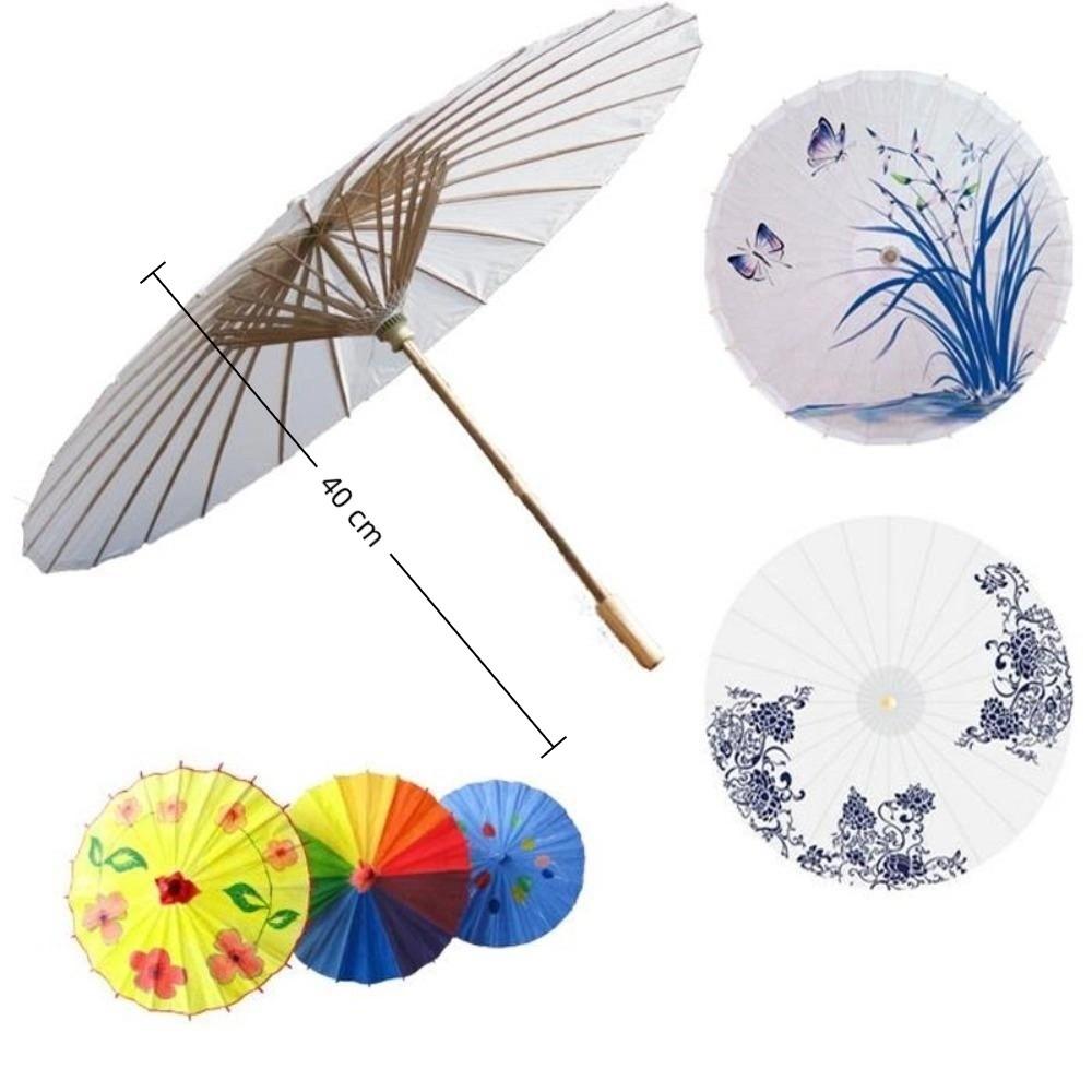 DIY Handmade Paper Umbrella Colorful Blank Paper Umbrella  Wedding Decoration