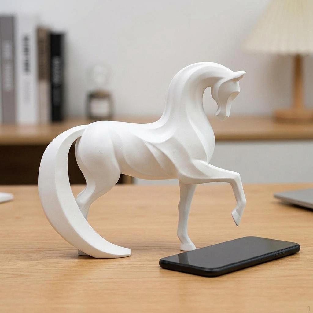 Horse Statue Animal Figurine Modern Miniature Sculpture Table Centerpiece for NightStand