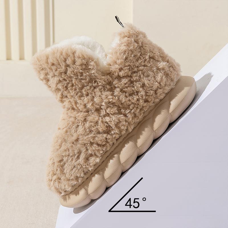 Damen Hausschuhe EVA Memory Foam Gemütlich Weich Leicht Mädchen Kurze Stiefel Warm Winter Flauschige Hausschuhe