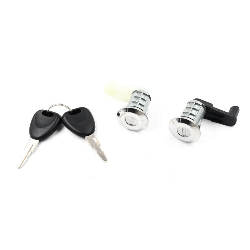 7701468982 7701468981 For Renault Megane Scenic Clio Master Thalia Symbol Car Door Lock Barrel Cylinder with 2 Key Left+Right