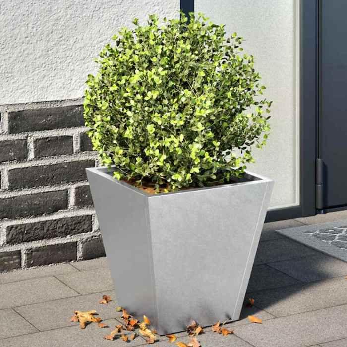 VidaXL Jardinières 2 pcs 30x30x30 cm acier galvanisé, jardinière d'extérieur, boîte à fleurs, boîte de jardin 851049
