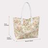 Elegant Floral Tote Bag for Daily Shopping Commute Travel Use