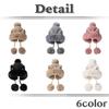 White Fang Winter Cat Ear Hat with Fluffy Cute Animal CZ381 Women's Ears, Costume, (Pink)