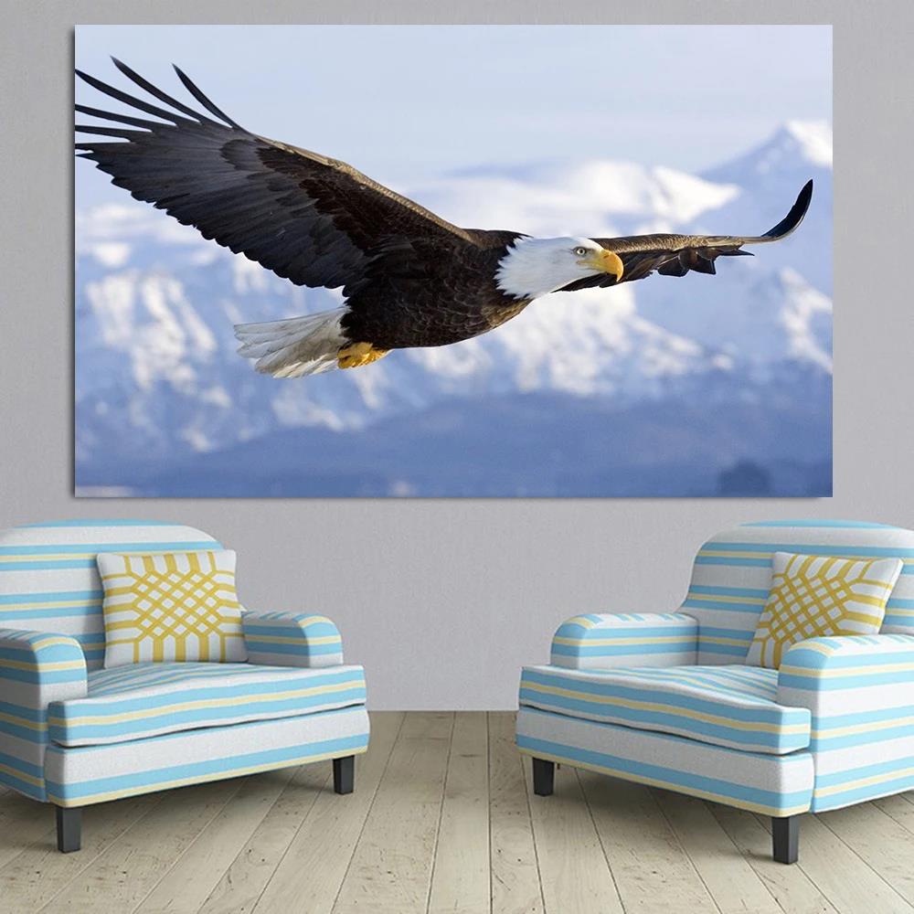 Eagle Roc Spreading Wings HD Canvas Print Poster Home Living Room Bedroom Decorative Painting Modern Simple Wall Art Animal 21X30CMNo Framed