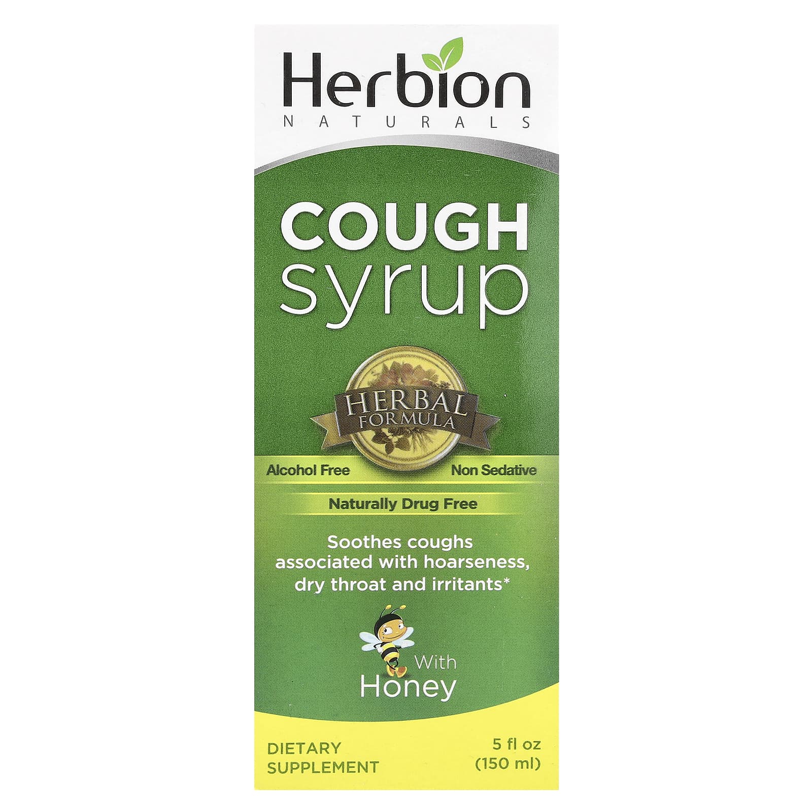 

Herbion Naturals, Cough Syrup, with Honey, Alcohol-Free, 5 fl oz (150 ml)