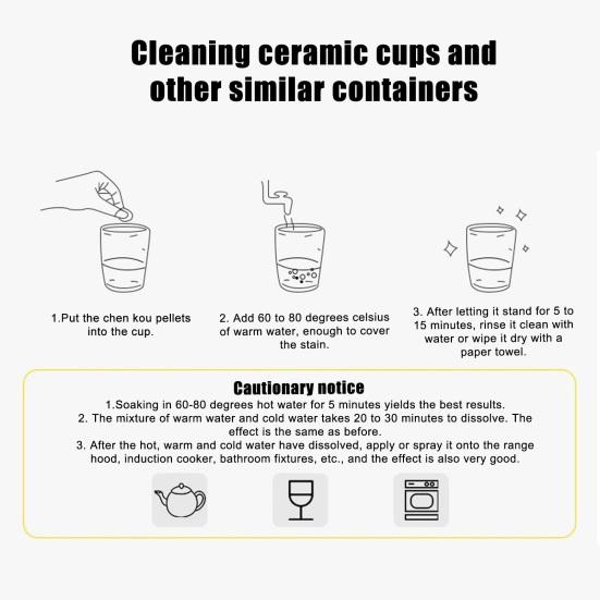 100Pcs Coffee Machine Descaler Cleaner Tablets Deep Cleaning Powerful Descaling
