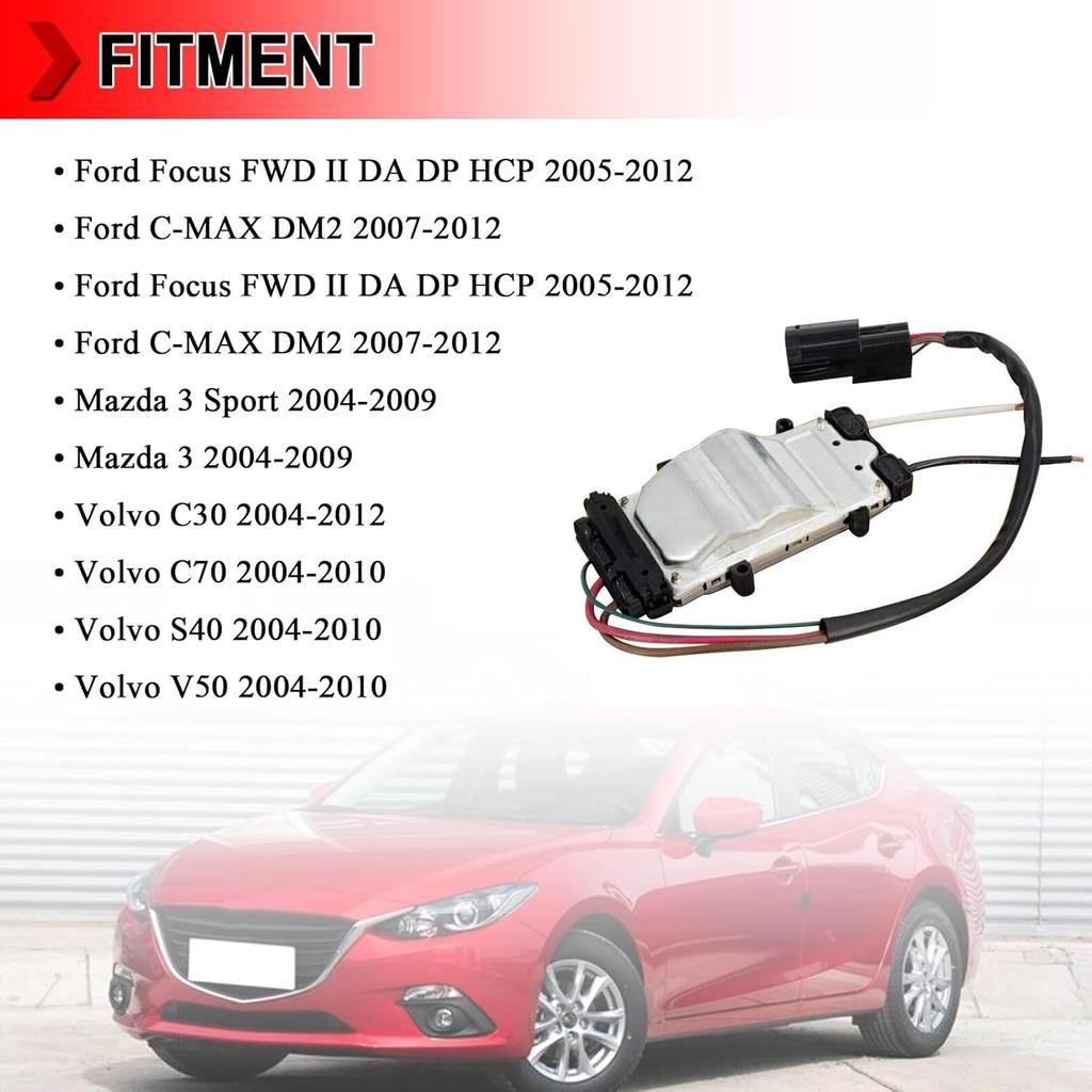 1137328365 Cooling Fan Control Module, Radiator Fan Control Module Unit Fit For Ford Focus C-MAX, Fit For Volvo C30 C70 V50 S40, Replaces #