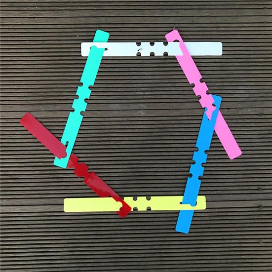 100 STK Gjenbrukbare vanntette PVC plantehagemarkører for hage