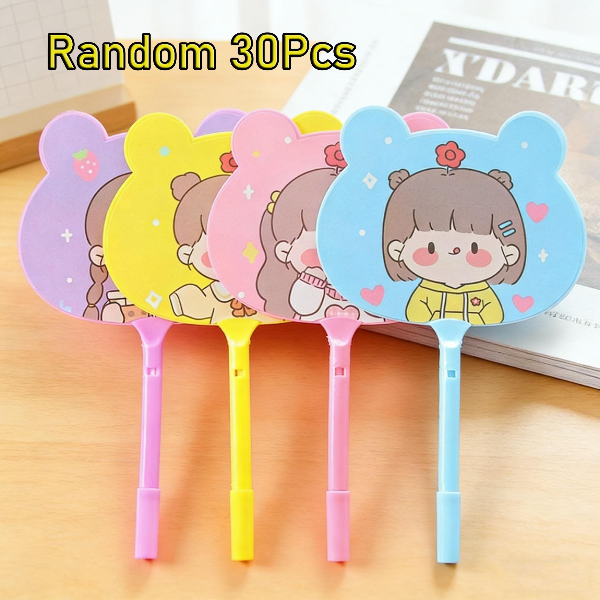 

2Pcs Plastic Cartoon Hand Fan Ballpoint Pen Wedding Birthday Party Gift Decor Gifts Small Gifts for Guests Random style2Pcs