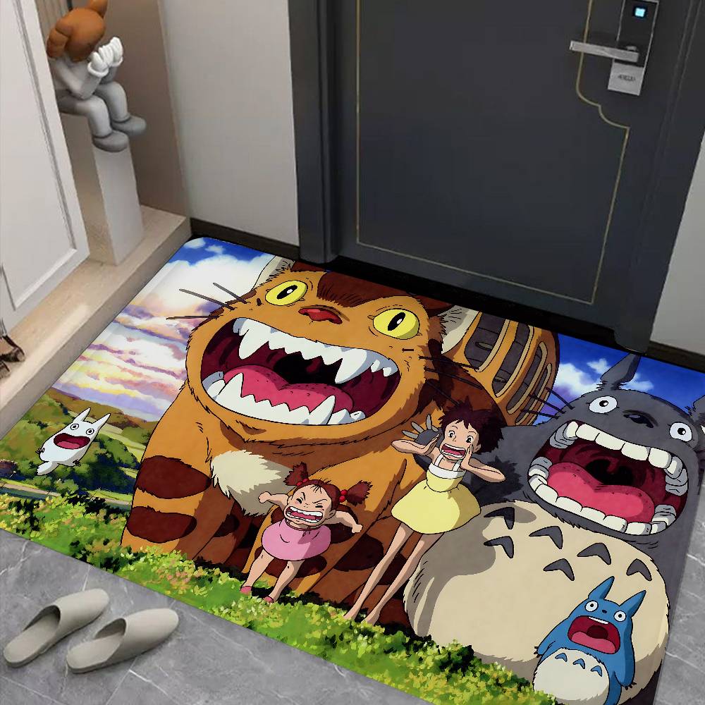 Cartoon T-Totoro Entrance Door Mat Nordic Style Bedroom Living Room Doormat Home Balcony Anti-Slip Modern Home Decor