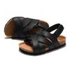 Foot Spring Summer Children's Cork Sandals Student Boys One-Word Shoes Baby Girls Flip-flops Tide Beach Korean Version