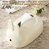 Bedroom Bedside Table Accessory Cute Rabbit Shape Tissue Box, Decorative Plastic Facial Dispenser, Round Bunny Ear Box Cream Style Napkin Case