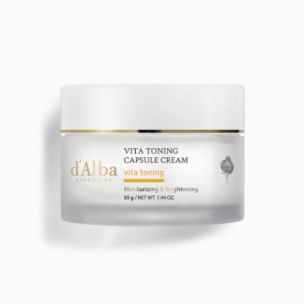 

d Alba Vita Toning Capsule Cream Brightening & Hydrating Capsule Cream (Jar Type) 55ml