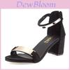 Elegant Glitter Summer Gladiator Sandals For Women With High Chunky Heels