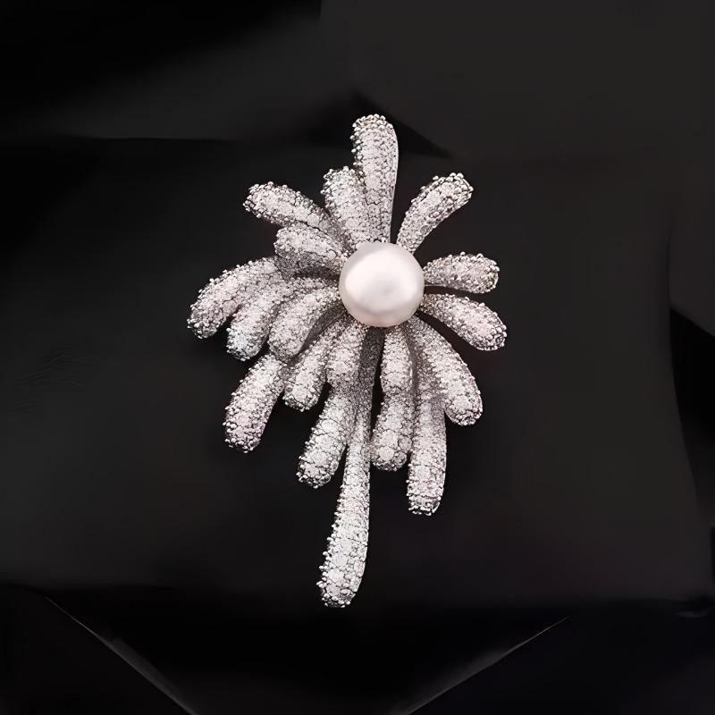 

Брошь Фейерверк, Женская Легкая Роскошь, Нишевый Дизайн, Высококлассный Чувственный, Брошь, Аксессуар для Пальто, Высококлассная Корсажная Брошь