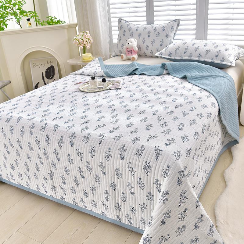 Bettbezug in Mutter- und Babyqualität, wendbare Tagesdecke aus Bubble-Baumwolle, 3-teiliges waschbares Tagesdeckenset