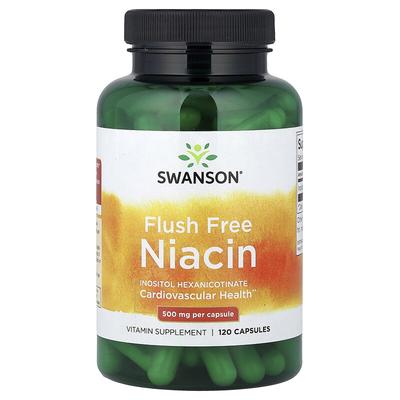 Flush Free Niacin, 500 Mg, 120 Capsules