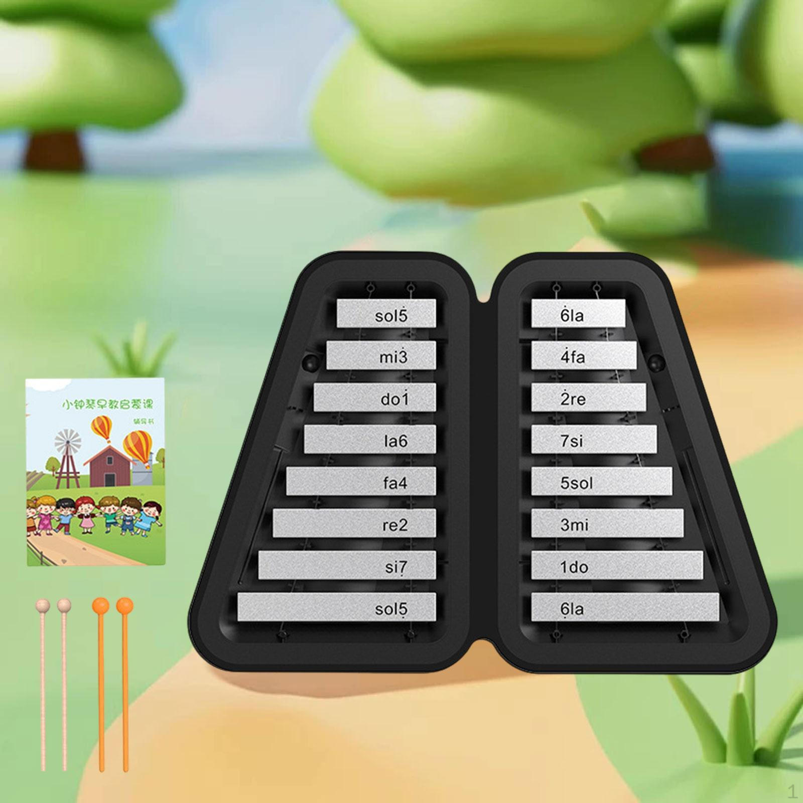 

16 Note Xylophone Glockenspiel for Kids Music Education And Fun Argent