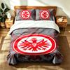 Eintracht Frankfurt (14) Zestaw 3 szt. odpowiedni do sypialni głównych, miękki i wygodny, idealny prezent dla rodziny i przyjaciół. Zawiera jedną poszewkę na kołdrę i t