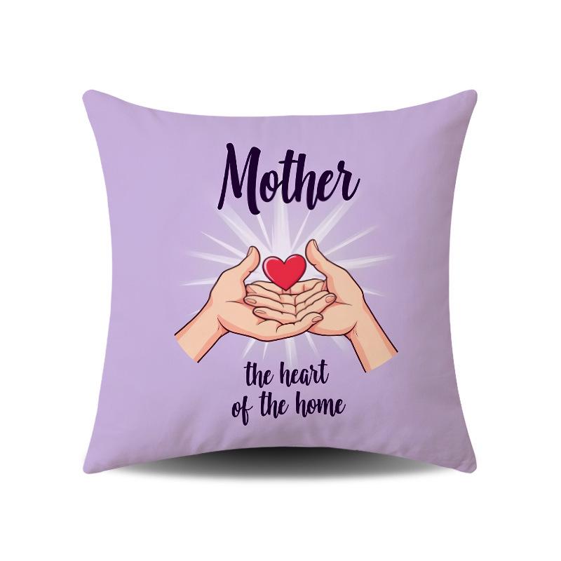Mother's Day Festive Atmosphere Cushion Covers for Home and Sofa Decor
