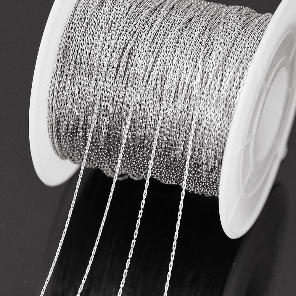 2M 10M 0.5mm Acciaio Inossidabile Sottile Cavo Dorato Maglia Catena Serpente per Fai da Te Collana Orecchini Cavigliera Forniture per Creazione Gioielli All'Ingrosso