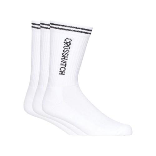Crosshatch Mens Peppy Sports Socks (Pack of 3)