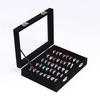 Velvet Portable Jewelry Organizer Display Earring Ring Storage Tray Box Case