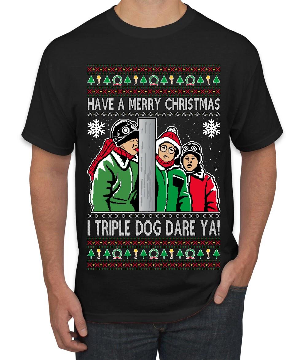 I Triple Dog Dare Ya Merry Story Men T- Shirt 3XL
