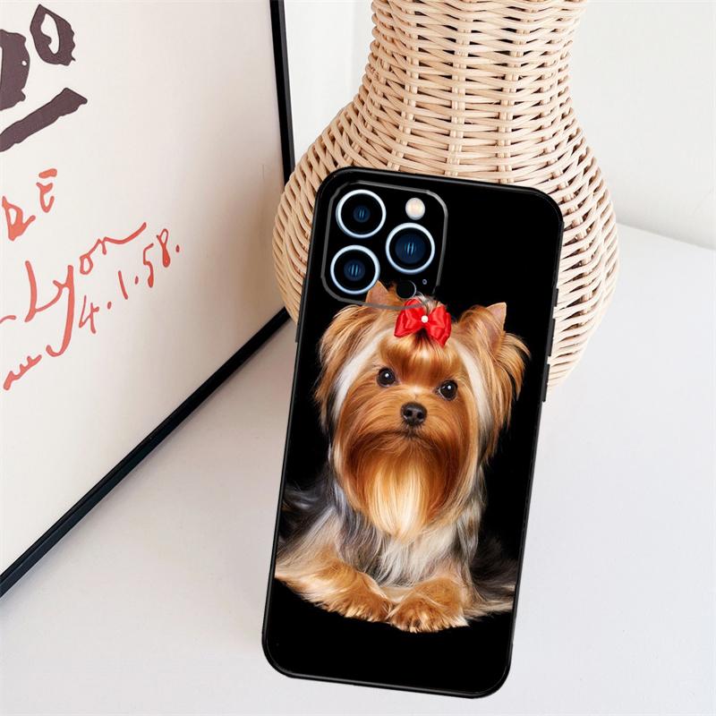 Yorkshire Terrier Dog Phone Case For iPhone 17 Pro Max 16 15 11 13 12 14 Pro Max Mini 15 16 Plus 16e 17 Air Cover