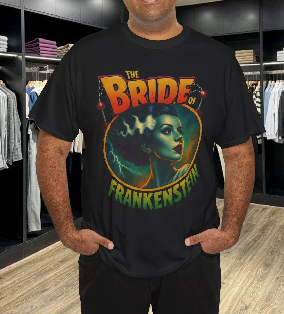 Хэллоуинская футболка «Невеста Франкенштейна» S