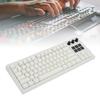 USB Wired Mechanical Keyboard 75 78 Key Layout 6 LCD Programmable Keys Red   RGB Backlit Hot Swap Keyboard for PC Gaming
