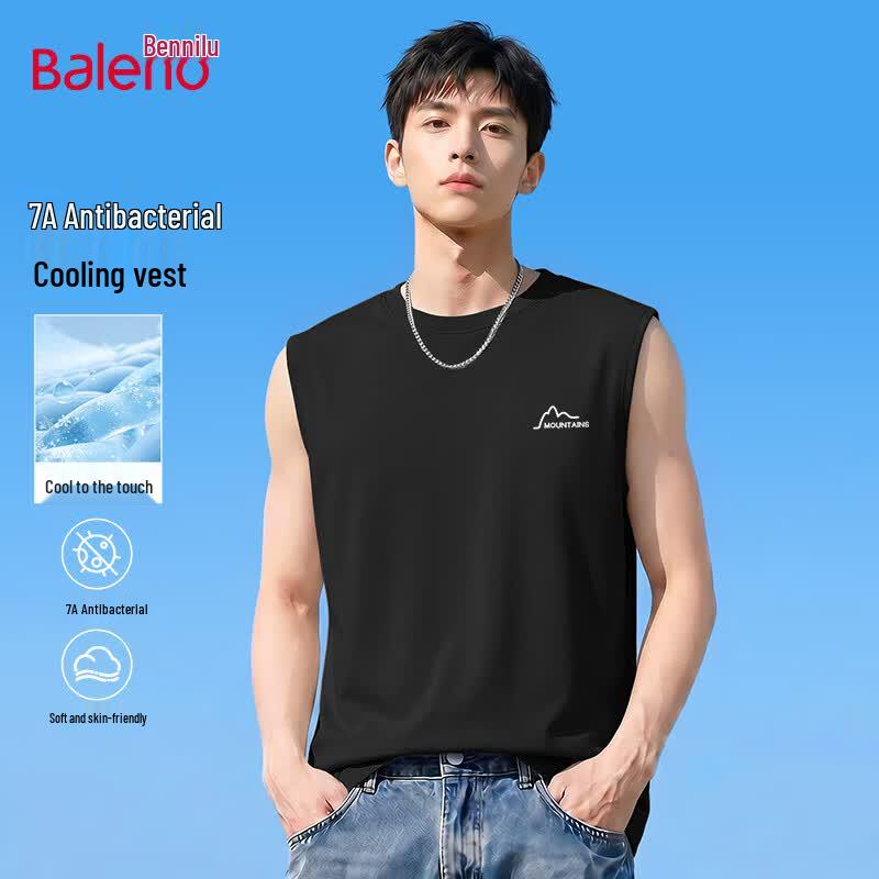 Baleno Men s Cooling Ice Silk Anti-Bacterial Tank Top 3XL