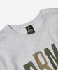 FRIZMWORKS Army Helmet Sweatshirt _ White Melange