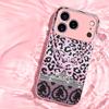 Luxury Pink Leopard Print phone case mobile phones for iphone 17 pro max cover Glass for iPhone 17 16 15 14 13 12 11pm Pro Plus
